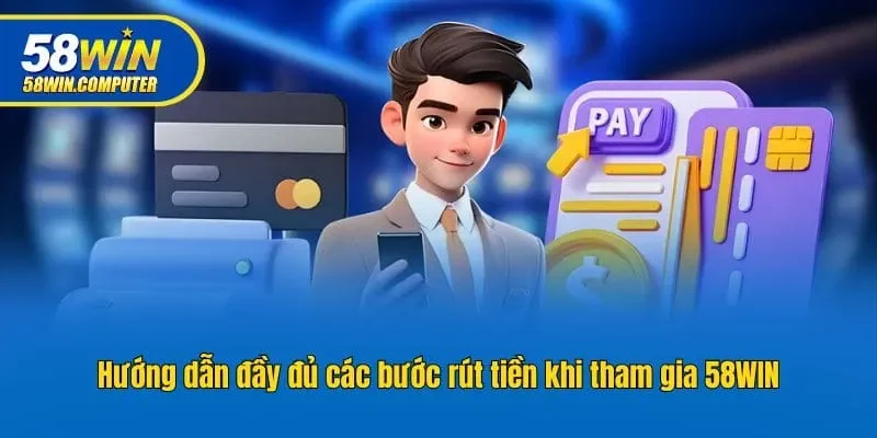 Hướng dẫn đầy đủ các bước rút tiền khi tham gia 58WIN